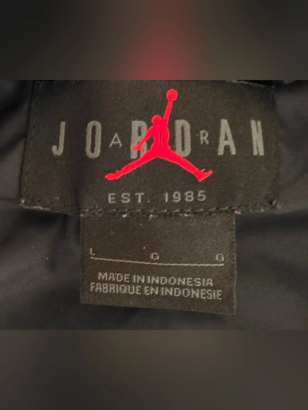 Jordan Black Lightweight Hooded Zip-Up Jacket with Gray Piping